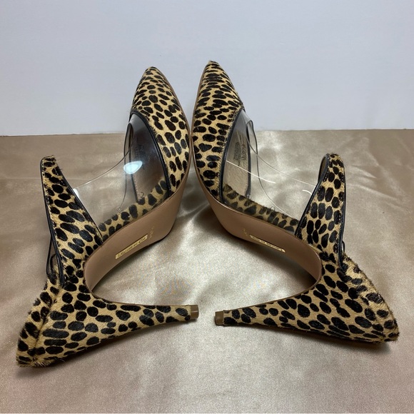 Louise Et Cie Lo-Joykiss 3 Speckled Cow Hair  Leopard Clear Piccola Size 9.5 - Picture 7 of 16